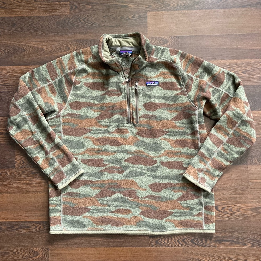 Patagonia Camouflage 1/4-Zip Better Sweater